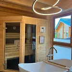 샬레 Netten Naturerlebnis Holz-chalets 다운